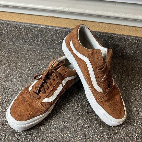 Vans Scotchguard Classic Mens 8.5 Rust Suede Skate Sneaker Shoes Lace Up Low Top - Picture 2 of 11